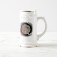 Mond, Lune, Luna, Glina, Moon Tasse