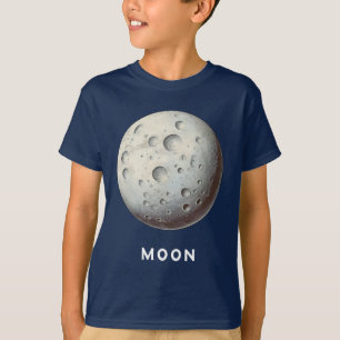 Mond / Lune - T - Shirt des T-Shirts Classic Plane