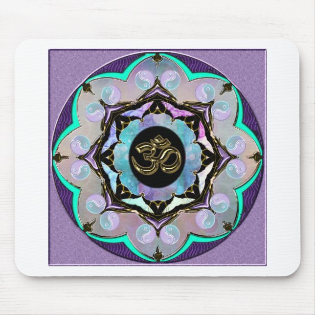 Mond-Mandala Mousepad (Vorne)