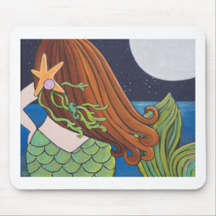 Mond-Meerjungfrau Mousepad