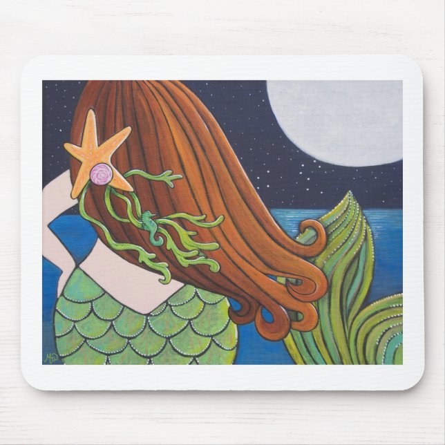 Mond-Meerjungfrau Mousepad (Vorne)