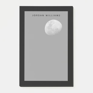Mond mit schwarzem Himmel   Sambia, Süd-Luangwa Post-it Klebezettel