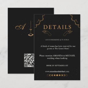 Mond Mystische Details QR Karte Moody Celestial Go