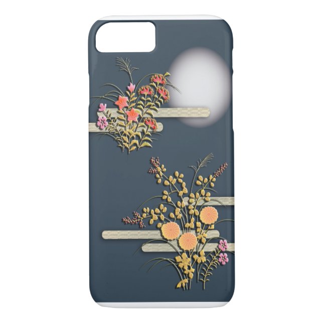 Mond, Nebel und Blume Case-Mate iPhone Hülle (Rückseite)