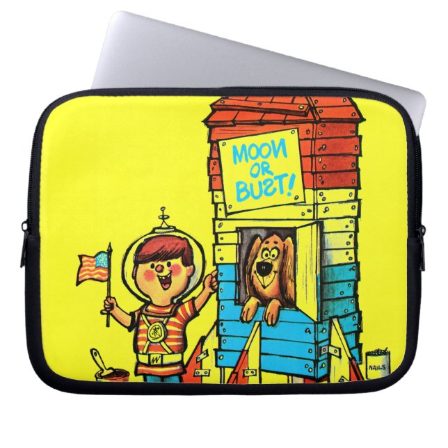 Mond oder Fehlschlag! Laptopschutzhülle (Vorderseite)