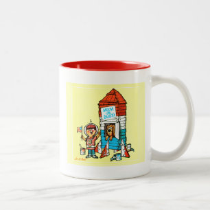 Mond oder nichts! zweifarbige tasse