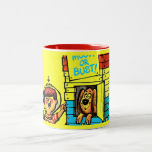 Mond oder nichts! zweifarbige tasse