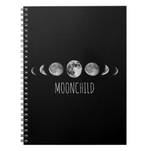 Mond-Phasen * Moonchild Notizblock