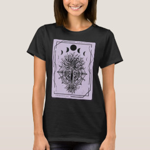 Mond Phases Tarot Card Mystical Cards okkultisiere T-Shirt