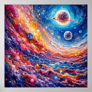 🌙 Mond Planeten Galaxie Dekoration Geschenk für K