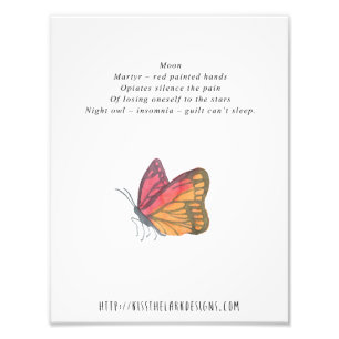 Mond - Poesie 8,5 x 11 bedruckbar Fotodruck
