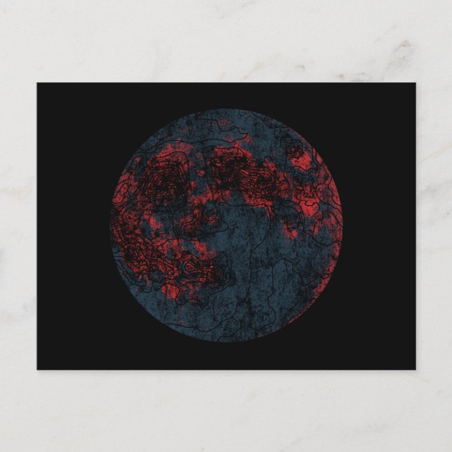 Mond Postkarte (Vorderseite)