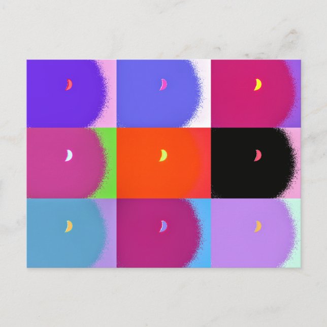 MOND POSTKARTE (Vorderseite)