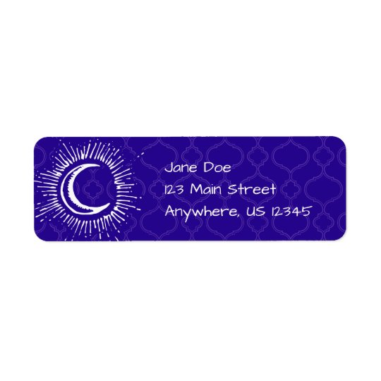"Mond-" Postsendung-Adressen-Etiketten