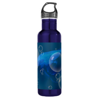 Mond-Quallen in Bubbled Meer Trinkflasche