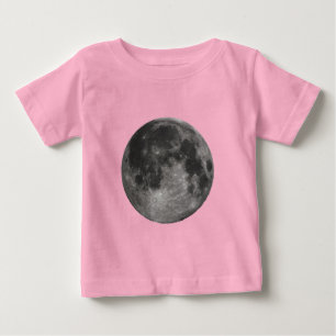 Mond Raum Büro Party Dusche Frieden Liebe Kunst Baby T-shirt