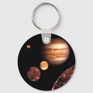 Mond-Raum-u. Astronomie-Geschenke Jupiters Schlüsselanhänger
