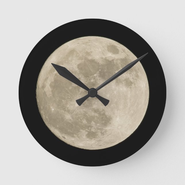 MOND  RUNDE WANDUHR (Vorderseite)