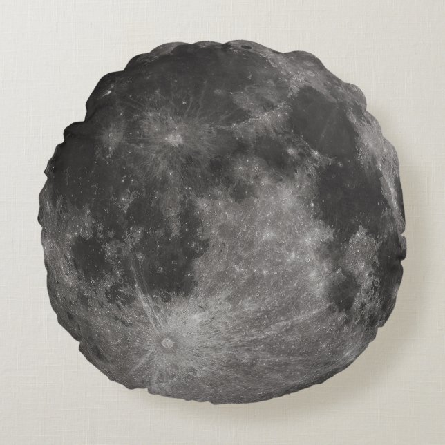 Mond-rundes Kissen (Vorderseite)