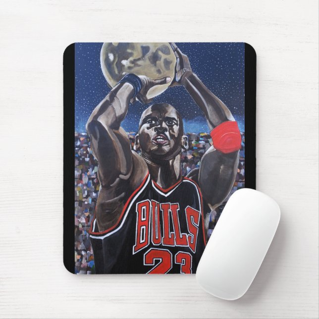 Mond schiessen Gemälde von Alfred Fox Mousepad (Mit Mouse)