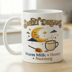 Mond-Schlafgetränk-Rezept Honig Muskat Kaffeetasse