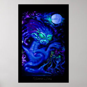 Mond-Schlange Poster
