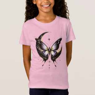 Mond-Schmetterling-Kinder-T-Shirt T-Shirt