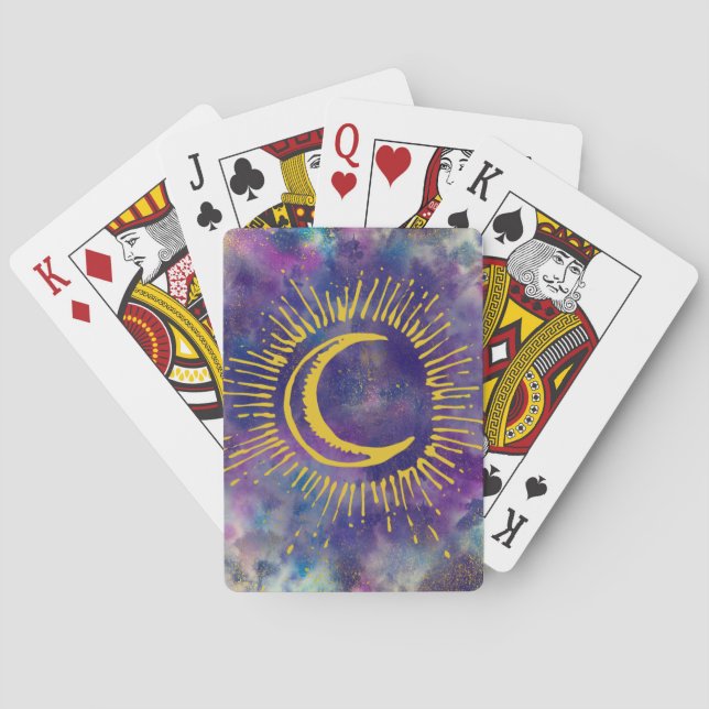 "Mond-" Spielkarten (Gold-Usw.) (Rückseite)