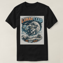 Mond Sprung: Schwerkraft überwindender Astronaut T-Shirt