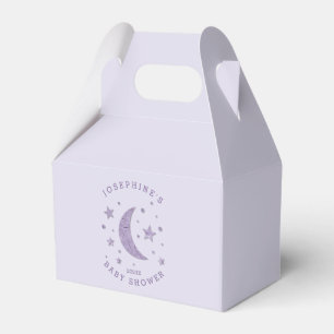 Mond-Stern-Babyparty-Lavendel Geschenkschachtel