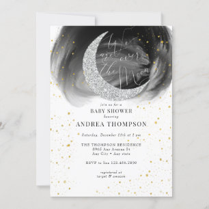 Mond Sterne Baby Shower Einladung