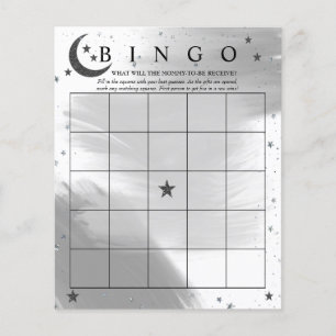 Mond Sterne Bingo Baby Shower Spiele