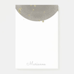 Mond Sterne Faux Gold Post-it-Notizen Post-it Klebezettel