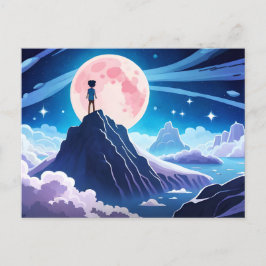 Mond, Sterne und Galaxie - Das Leben ist nur ein T Postkarte