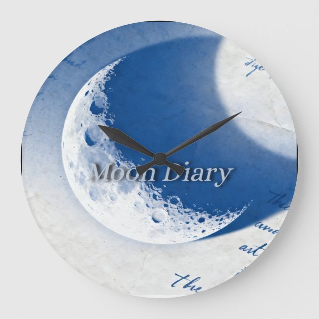 Mond-Tagebuch Große Wanduhr (Vorderseite)