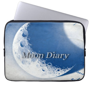 Mond-Tagebuch Laptopschutzhülle