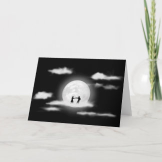 MOND-TANZEN Gruß-Karte Karte