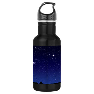 Mond-u. Stern-Szene Edelstahlflasche