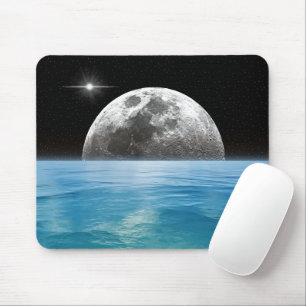 Mond über dem Ozean Mousepad