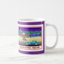 Mond über Miami lila