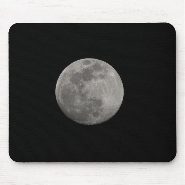 Mond über See Wales Mousepad (Vorne)