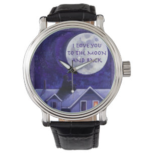 Mond-Uhr Armbanduhr