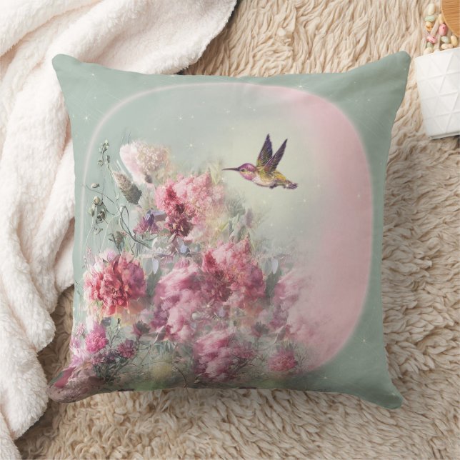 Mond und Blume - Kissen (Decke)