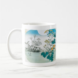Mond und Blumen Kaffeetasse