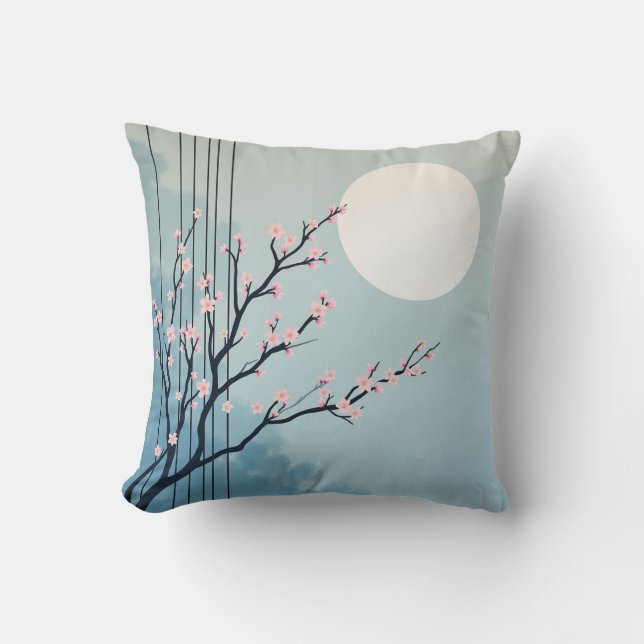 Mond und Fall Kissen (Vorderseite)