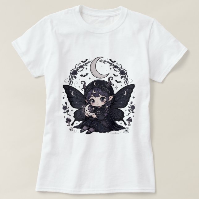 Mond und Feendesign T-Shirt (Design vorne)