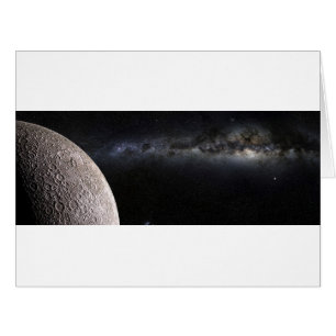 Mond und Galaxie