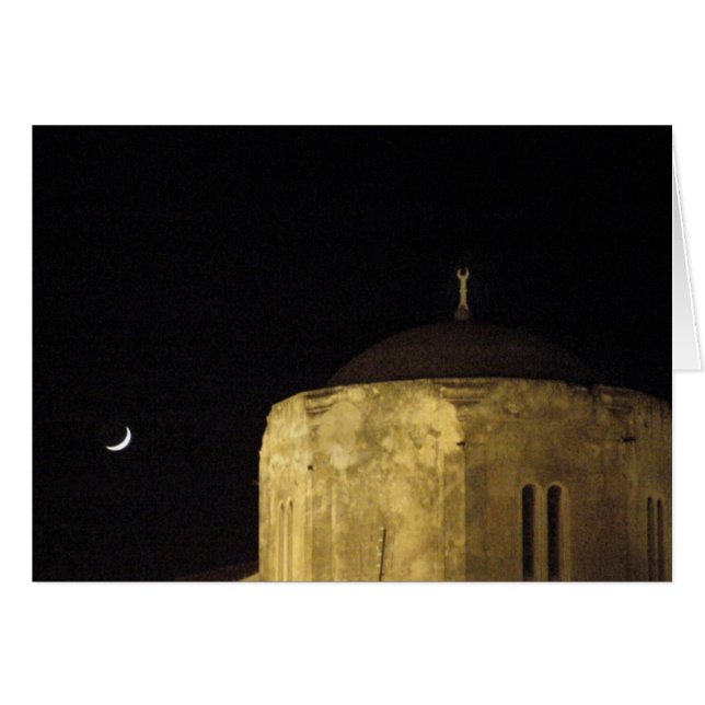 Mond und Moschee (Vorderseite (Horizontal))