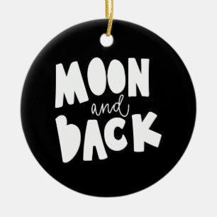 Mond und Rücken Keramik Ornament