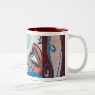 Mond- und SeeTasse Zweifarbige Tasse